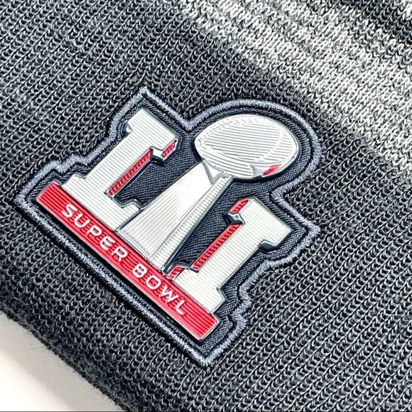 Nike Super Bowl LII Winter Beanie Hat Cap S7 Ash Acrylic Blend Cuffed NWOT New - Picture 4 of 16